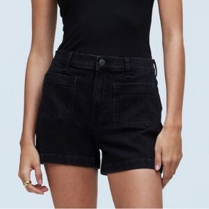 Madewell - The Denim Emmett Short: Patch Pocket Edition in black